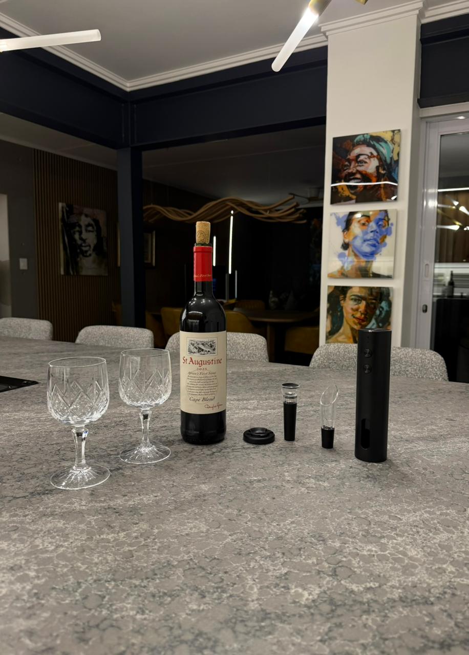 Electric Wine Opener Set – 4-Piece Gift Set