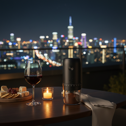Rooftop Terrace at Night